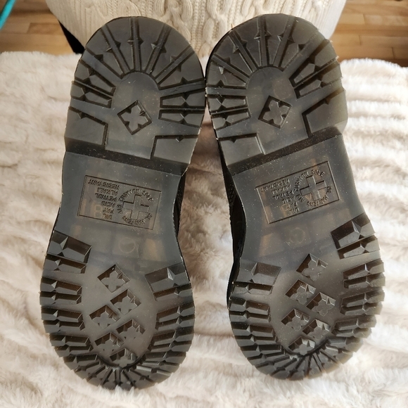 New NIB Doc Martens Women's size 5 Brown 1460 Serena Collar Winter Boots Kids 3 - Picture 3 of 7